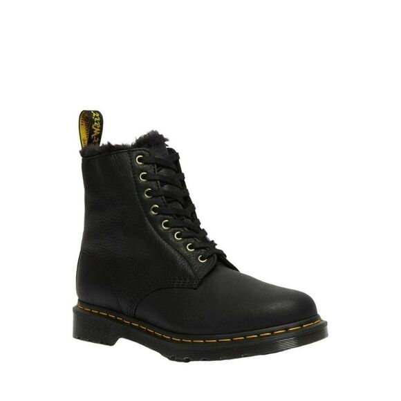 DR. MARTENS 1460 PASCAL MEN'S FAUX FUR LINED LACE UP BOOTS MEN'S 7 WOMEN 8 - Picture 1 of 8